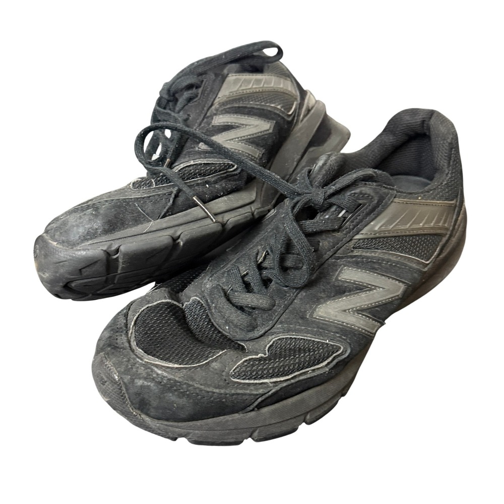 New Balance 990v5 Running Shoes Mens 9.5 Black Suede Mesh Made In USA M990BB5